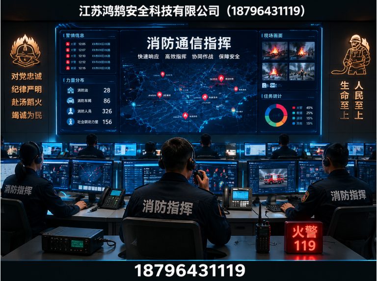 深圳消防通信指挥展示图
